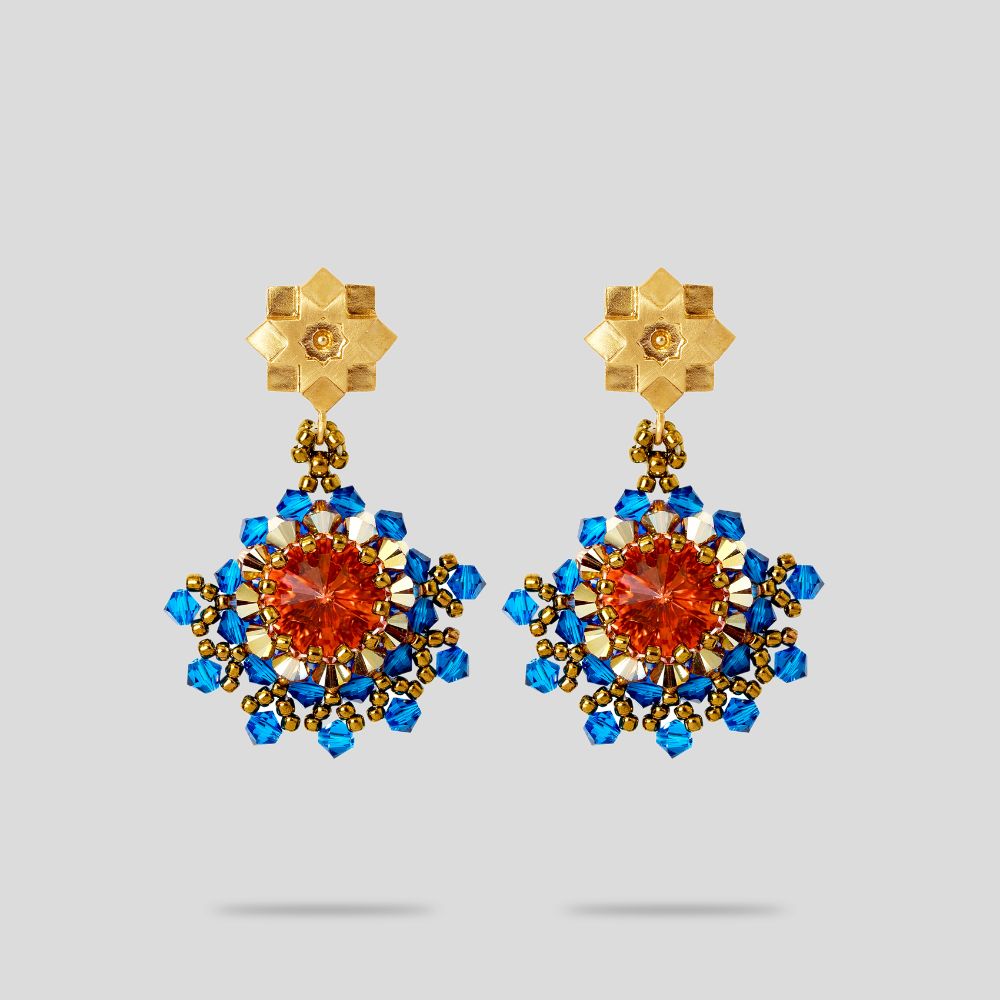 Picture of Blue Neshan shamse earrings