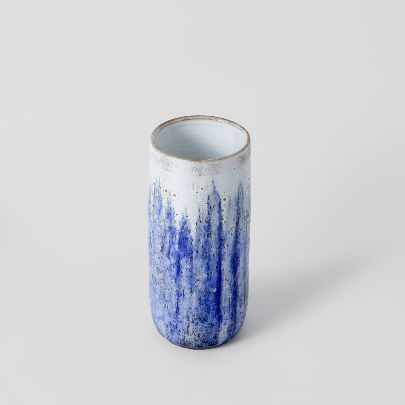 Picture of Bright Galaxy Blue Vase - Cylindrical Design