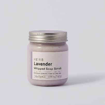 Picture of lavender whipped soap scrub