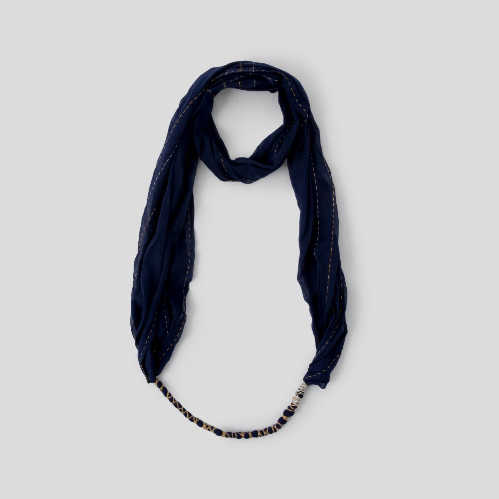 Picture of Circle Navy blue shawl