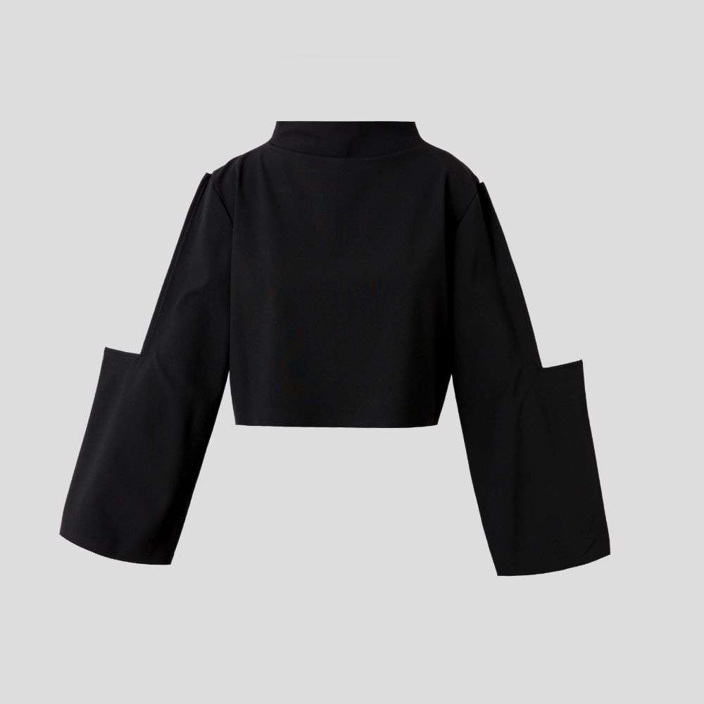 Picture of Black L-sleeve blouse