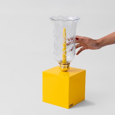 Picture of Basic yellow candle holder