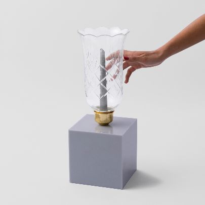 Picture of  Basic gray candle holder