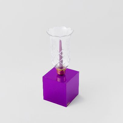 Picture of Basic purple candle holder