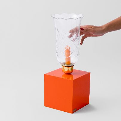 Picture of Basic orange candle holder