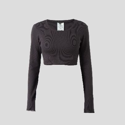 Picture of Women's smoky knit crop top