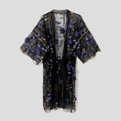 Picture of  Women's floral lace kimono