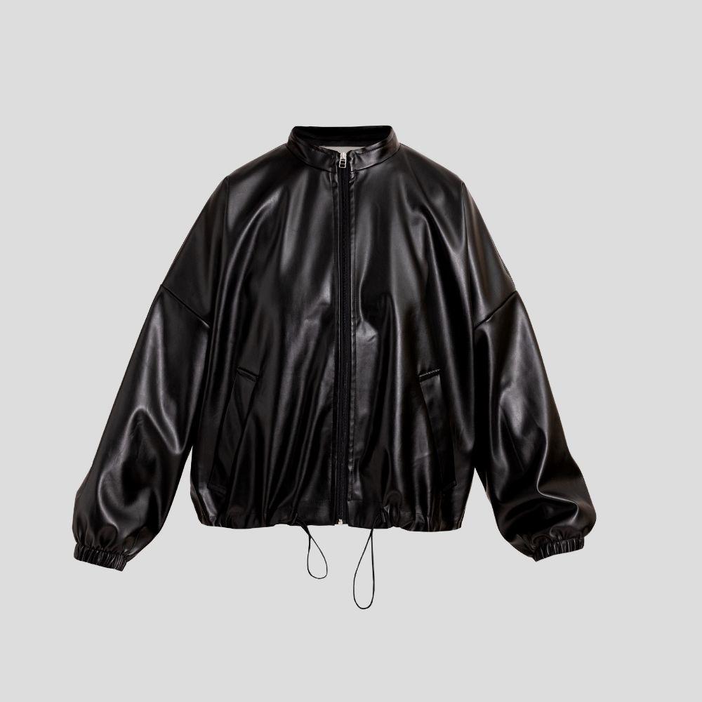 Picture of Women's black leather jacket