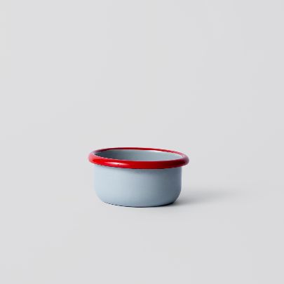 Picture of Gray and red medium bowl