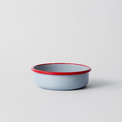 Picture of Gray and red bowl