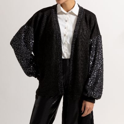 Picture of  Women's jacket with sequin sleeves