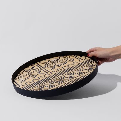 Picture of Patterned wooden tray number four