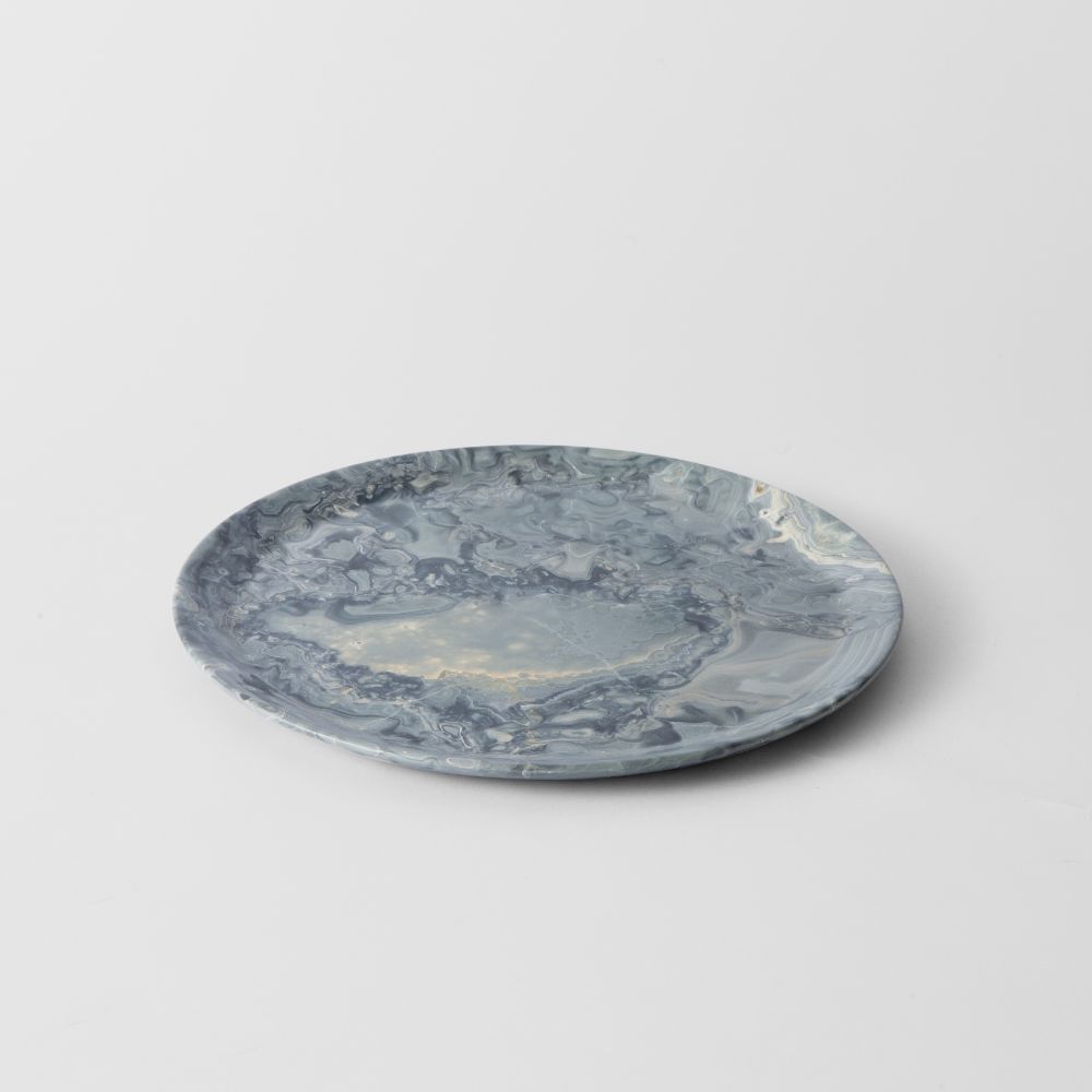 Picture of Round gray tray with rim