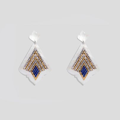 Picture of Blue dejgan earrings