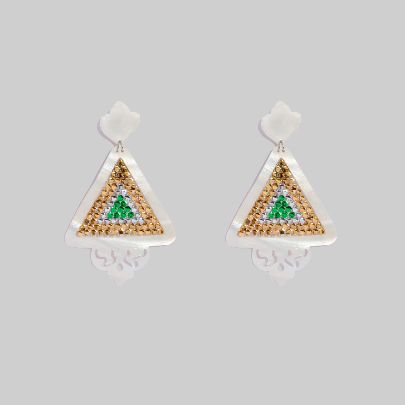 Picture of Green mehregan earrings