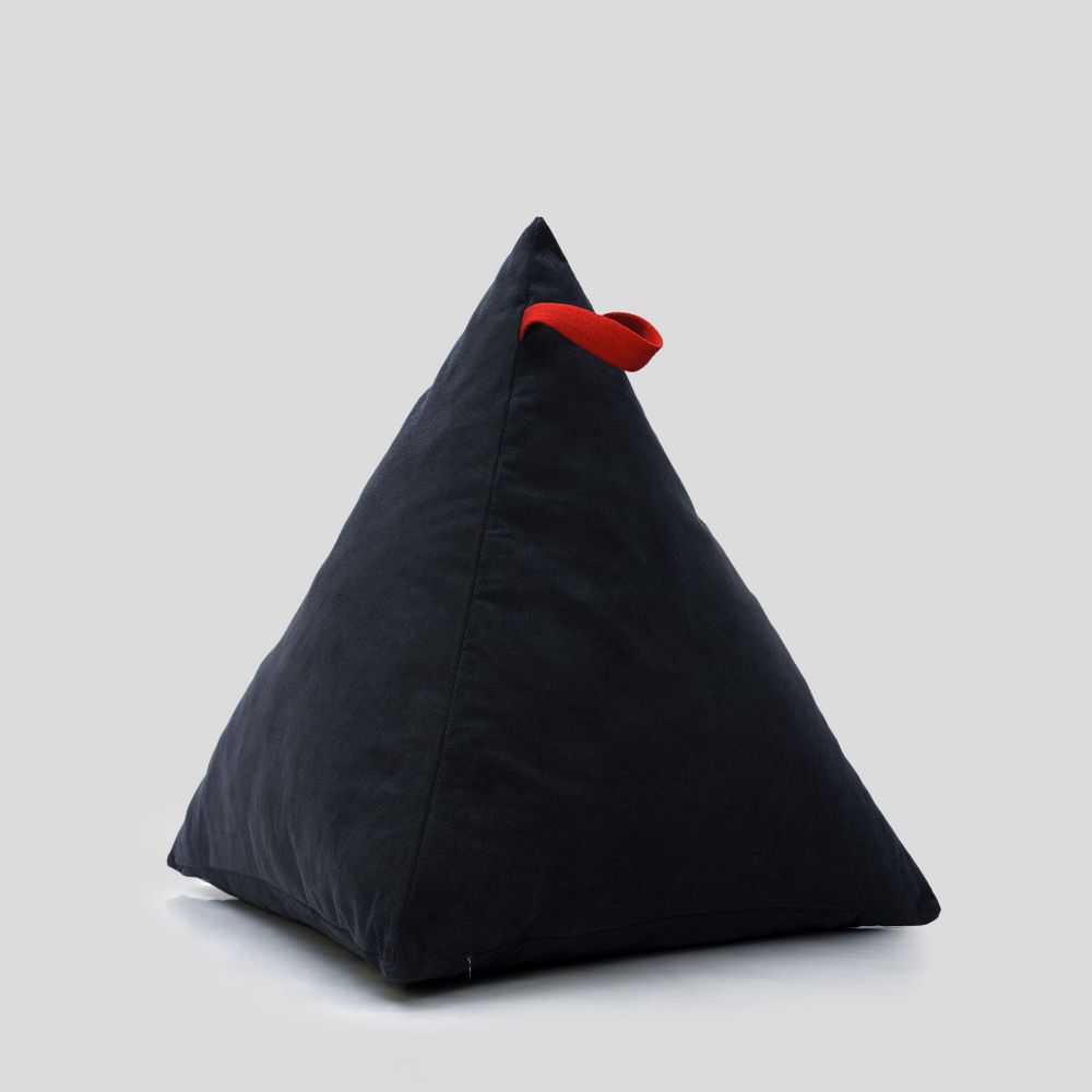 Picture of Black pyramid cushion