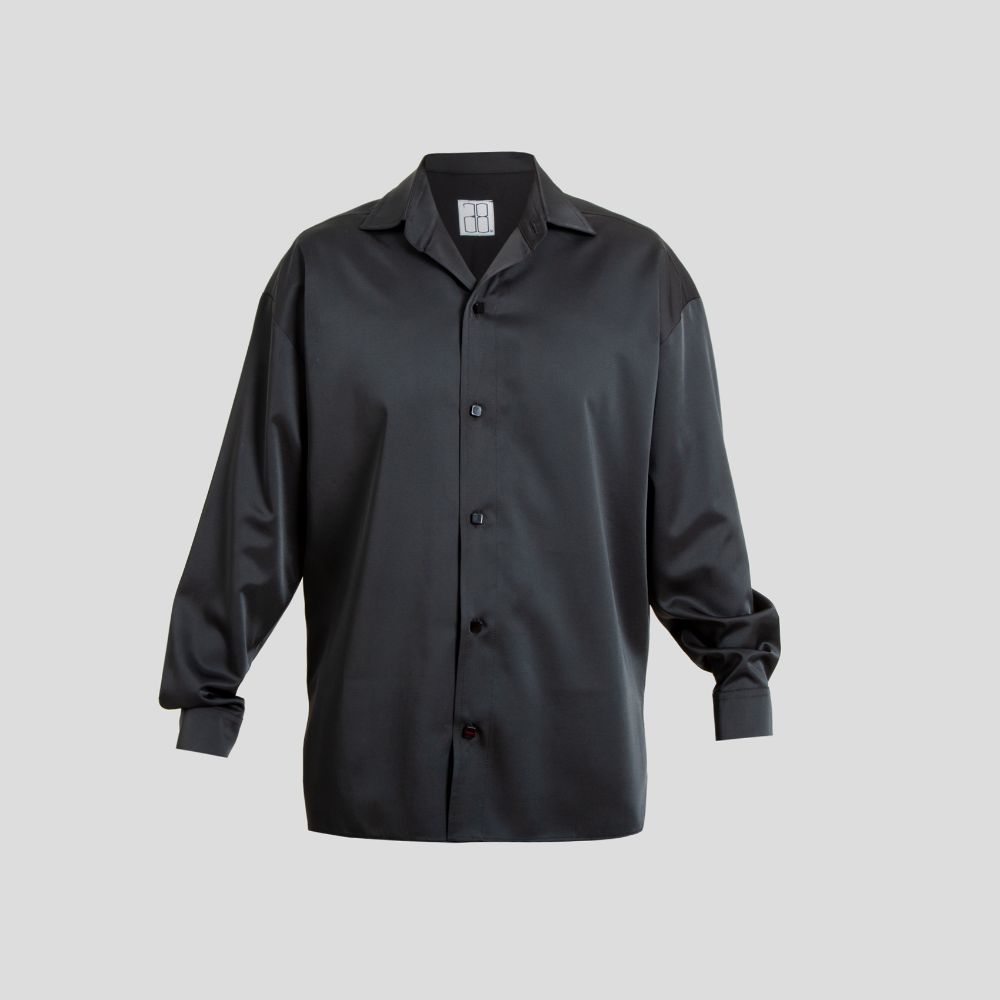 Picture of Black satin shirt