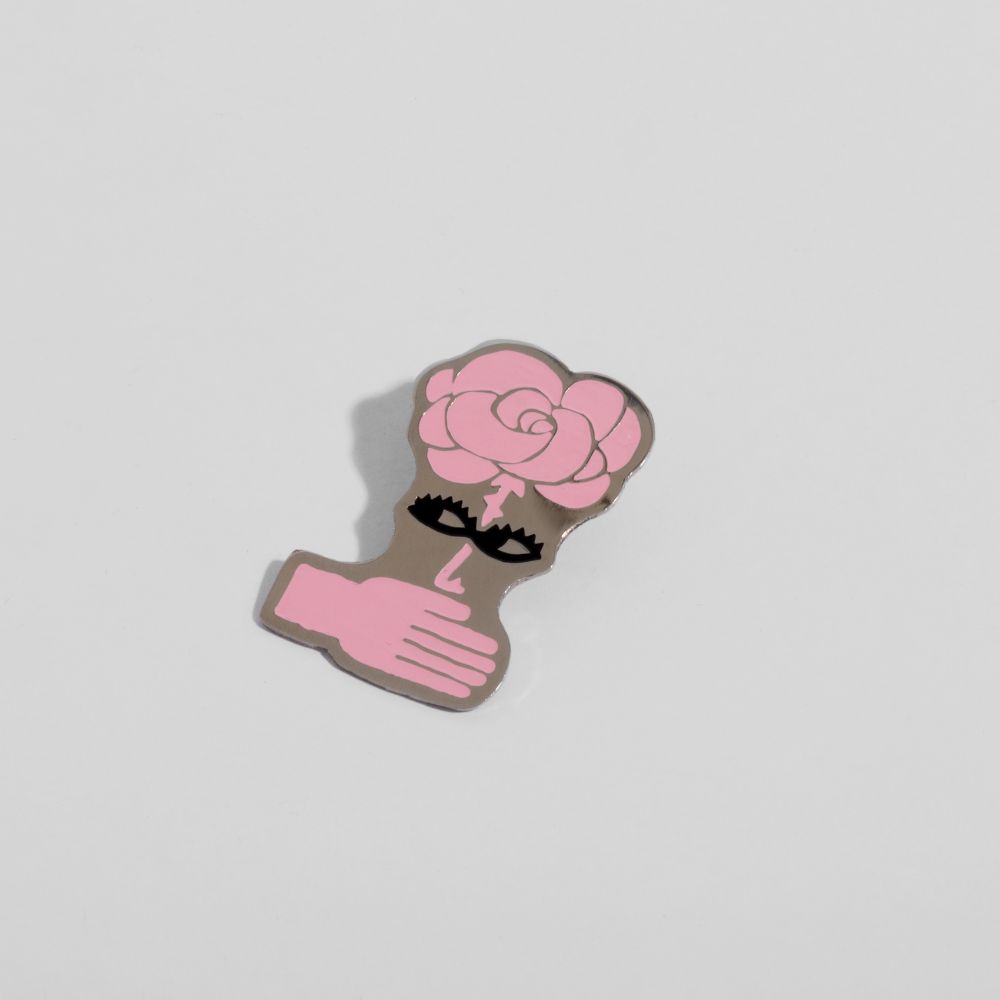 Picture of  Pink flower branch dress pin