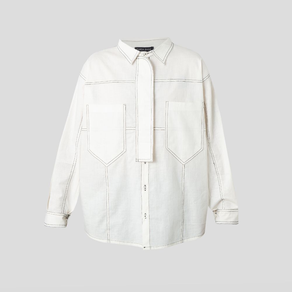 Picture of White linen blouse