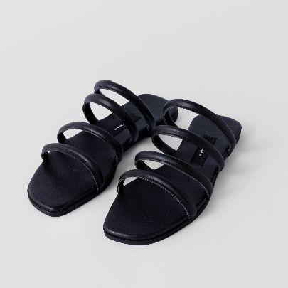 Picture of Vegan strappy flat slide sandals