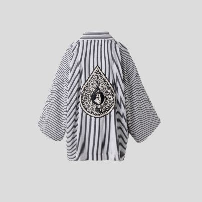 Picture of  Lover's tears striped kimono