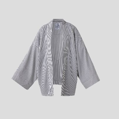 Picture of Love striped kimono