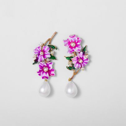 Picture of Pink blossom earrings