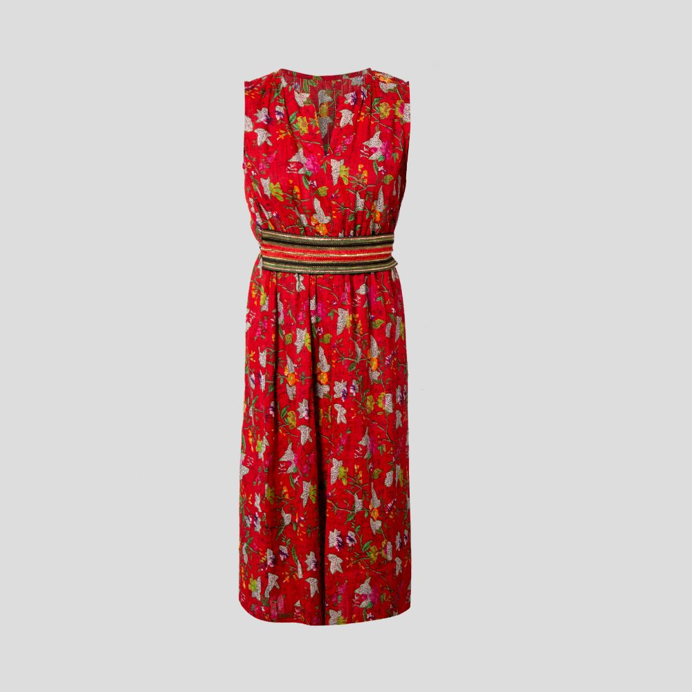 Picture of Floral dress with belt