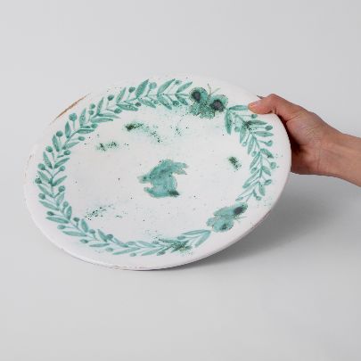 Picture of Green Rabbit design plate 