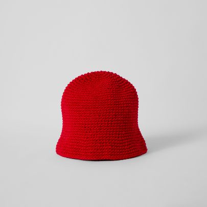 Picture of Handmade Red linen hat