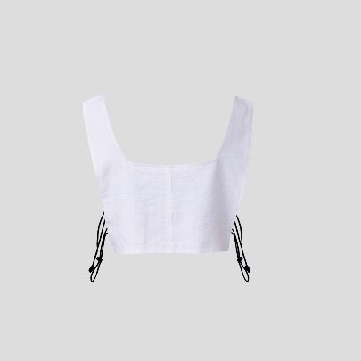 Picture of White women's crop top