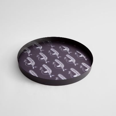 Picture of Patterned mirror tray 10