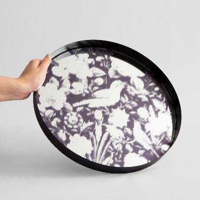 Picture of Patterned mirror tray 6