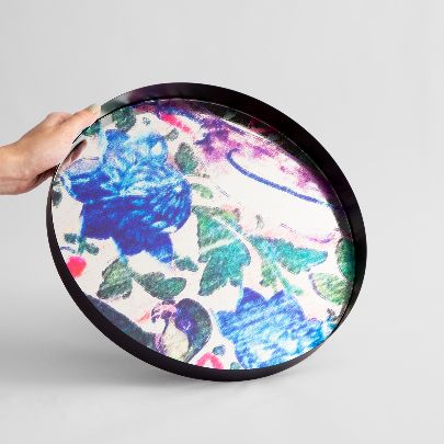 Picture of Patterned mirror tray 5