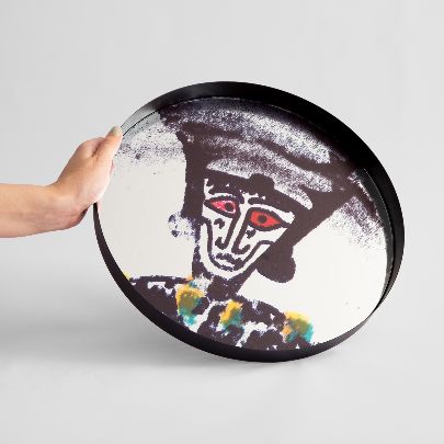 Picture of Patterned mirror tray 1