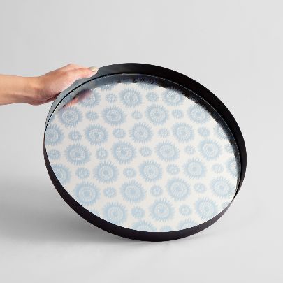 Picture of Patterned mirror tray 41