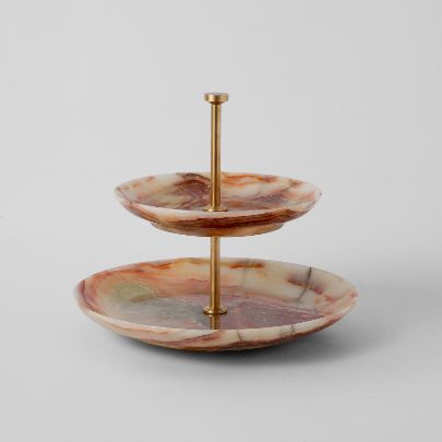 Picture of Marble brown cake stand