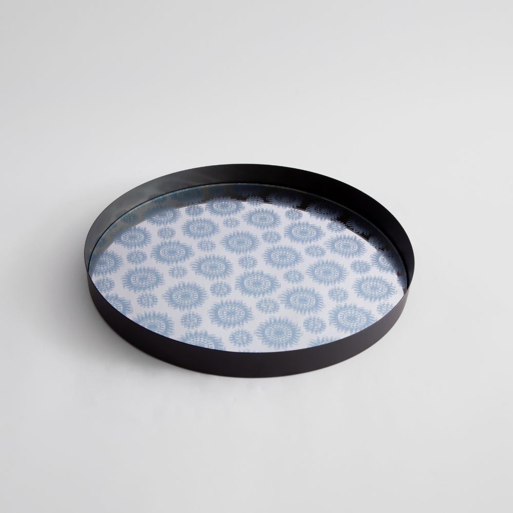 Picture of Patterned mirror tray 41