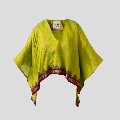 Picture of Natural green silk blouse