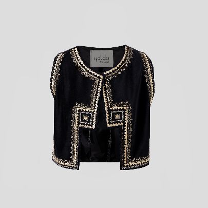 Picture of  Women's embroidered velvet vest