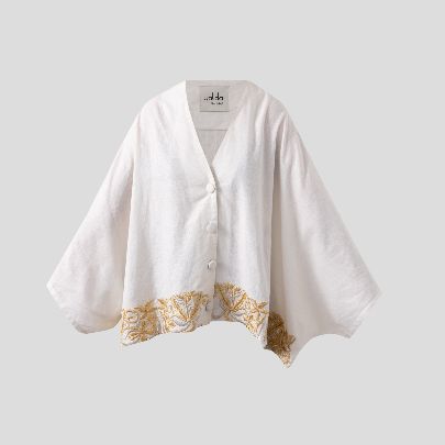 Picture of Hand embroidered linen blouse