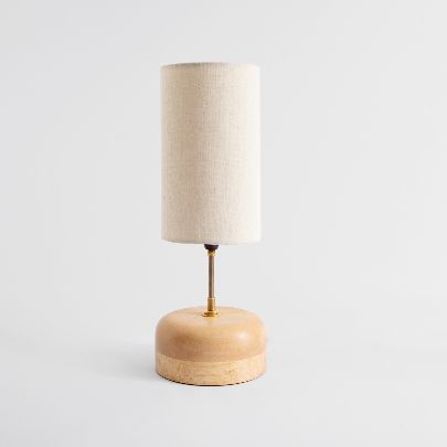 Picture of Alder wood and milky rice lampshade