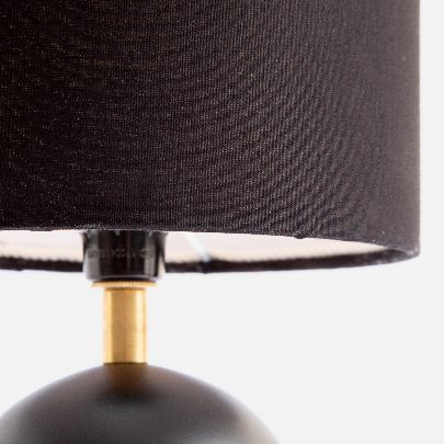 Picture of Cylinder black table lamp