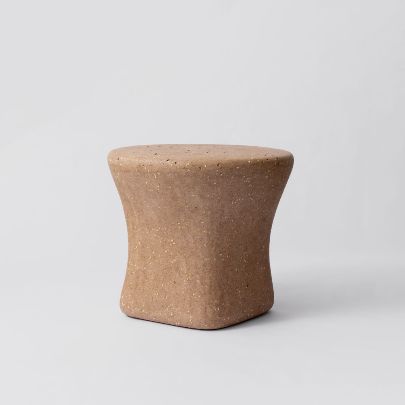 Picture of Sculptural Cream Side Table