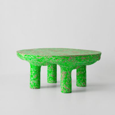 Picture of Random green paper composite middle table