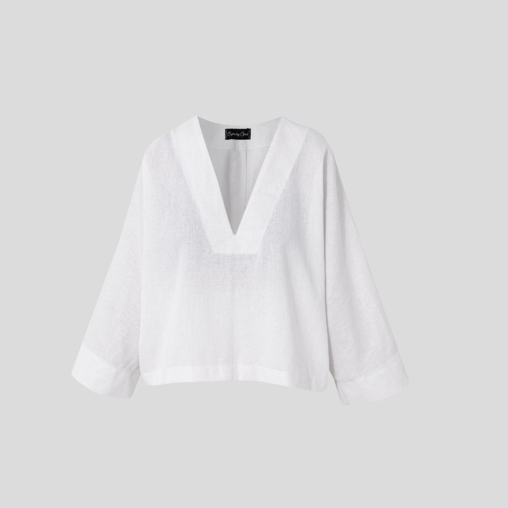 Picture of Women's white linen blouse