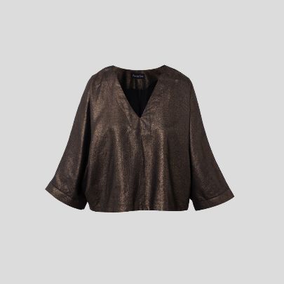 Picture of Women's brown linen blouse