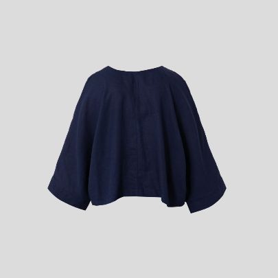 Picture of Women's blue linen blouse