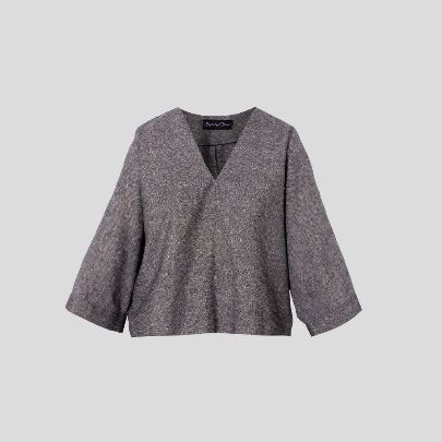 Picture of Women's gray linen blouse