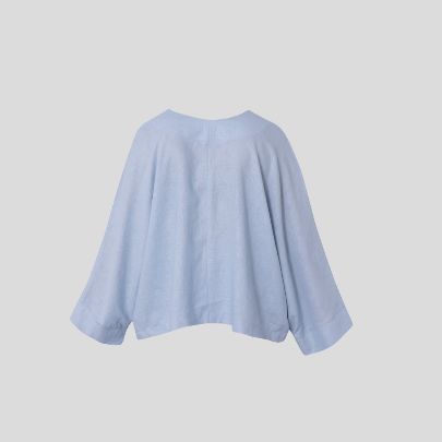 Picture of Women's blue linen blouse